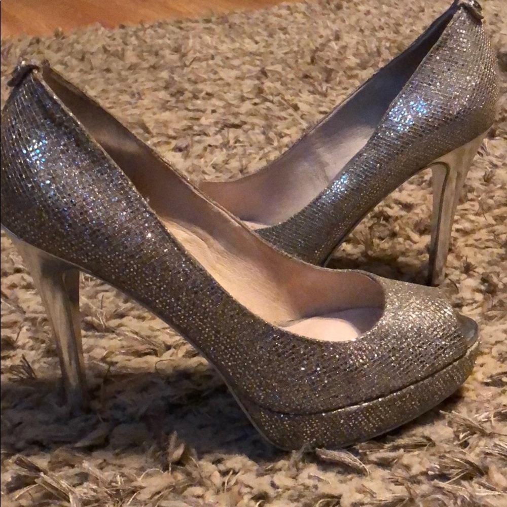 Michael Kors silver heels